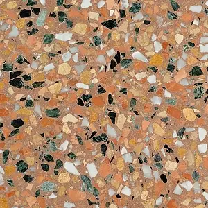 Grundflise, Farve brun, Sintreret sten, 40x40 cm, Overflade med antiklook