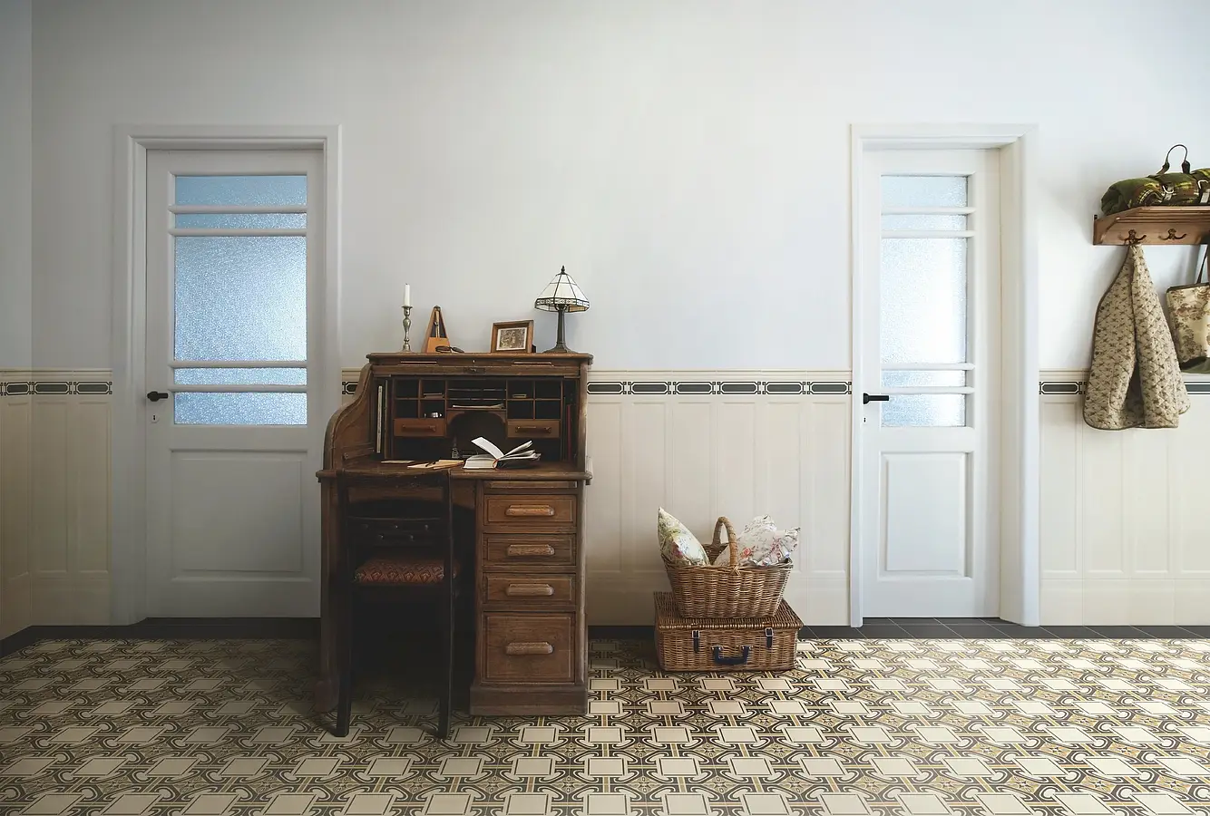 Background tile, Color multicolor, Glazed porcelain stoneware, 20x20 cm, Finish antislip