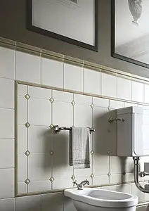 Background tile, Effect unicolor, Color beige, Ceramics, 20x20 cm, Finish matte