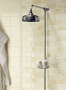 Background tile, Color beige, Ceramics, 6.5x13 cm, Finish glossy