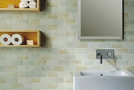 Background tile, Color multicolor, Ceramics, 6.5x13 cm, Finish glossy