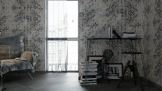 Bakgrundskakel, Färg grå, Stil patchwork, Kakel, 31.5x100 cm, Yta matt