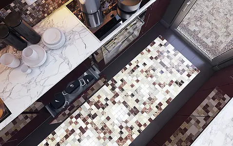 Mosaic tile, Ceramics, 30x30 cm, Surface Finish semi-gloss