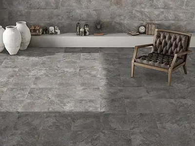 Background tile, Effect stone,other stones, Color grey, Glazed porcelain stoneware, 30x60 cm, Finish antislip