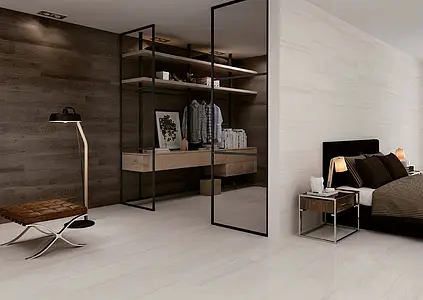 Background tile, Effect wood, Color brown, Glazed porcelain stoneware, 23.3x120 cm, Finish antislip