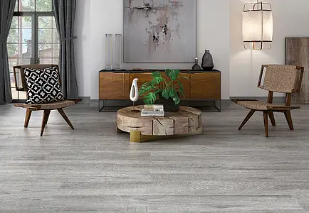 Background tile, Effect wood, Color grey, Glazed porcelain stoneware, 24x88 cm, Finish matte