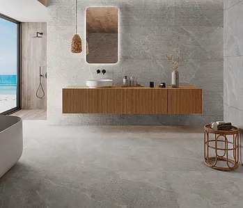 Background tile, Effect other stones, Color grey, Glazed porcelain stoneware, 60x120 cm, Finish matte