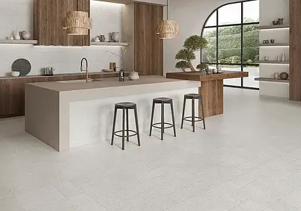 Background tile, Effect other stones, Color white, Ceramics, 30x90 cm, Finish matte
