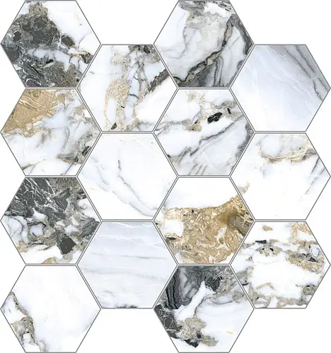 Halcón Ceramicas, Liberty, Liberty Blanco Hexagono Pulido