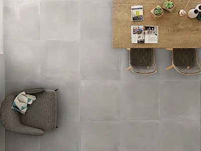 Background tile, Effect concrete, Color grey, Glazed porcelain stoneware, 60x60 cm, Finish antislip