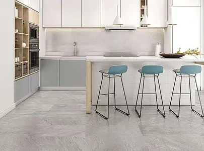 Bakgrundskakel, Textur sten, Färg grå, Glaserad granitkeramik, 30x60 cm, Yta halksäker