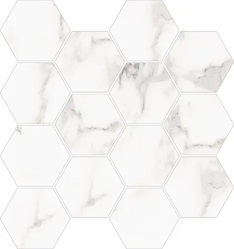 Halcón Ceramicas, Palatina, Palatina Hexagono Blanco Mate