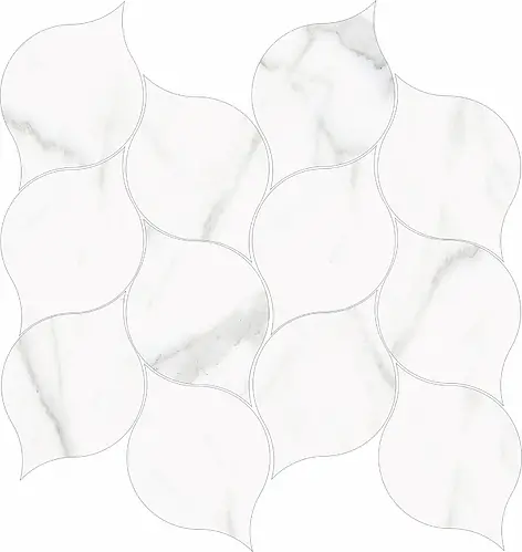Halcón Ceramicas, Palatina, Palatina Hojas Blanco Mate