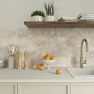 Background tile, Effect other stones, Color beige, Glazed porcelain stoneware, 15x15 cm, Finish matte