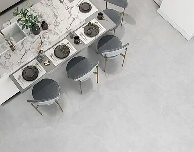 Grundflise, Effekt beton, Farve grå, Glaseret porcelænsstentøj, 60.5x60.5 cm, Overflade skridsikker