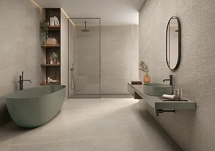 Background tile, Effect slate, Color beige, Glazed porcelain stoneware, 60x120 cm, Finish aged