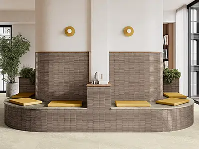 Background tile, Effect other stones, Color beige, Glazed porcelain stoneware, 90x90 cm, Finish matte