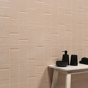 Background tile, Effect unicolor, Color orange, Ceramics, 20x40 cm, Finish matte