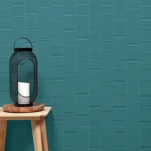 Azulejo base, Efecto monocolor, Color verde, Cerámica, 20x40 cm, Acabado mate