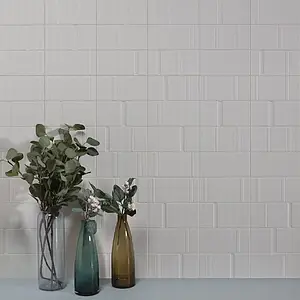 Background tile, Effect unicolor, Color grey, Ceramics, 20x40 cm, Finish matte