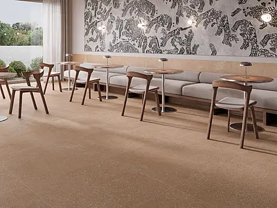 Background tile, Effect other stones, Color brown, Glazed porcelain stoneware, 90x90 cm, Finish matte