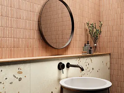 Background tile, Effect unicolor, Color brown, Ceramics, 9.2x19.2 cm, Finish glossy