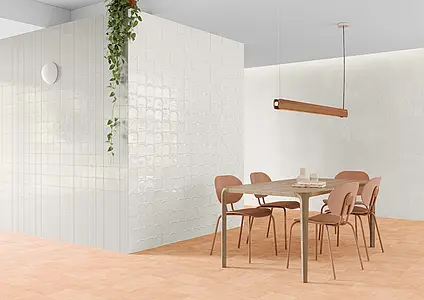 Background tile, Color white, Style designer, Ceramics, 13.2x13.2 cm, Finish glossy