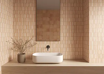 Mosaic effect tiles, Effect terracotta, Color beige,orange, Ceramics, 20x20 cm, Finish matte