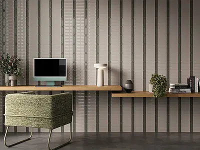 Carrelage, Effet unicolore, Teinte grise, Grès cérame émaillé, 5x15 cm, Surface brillante