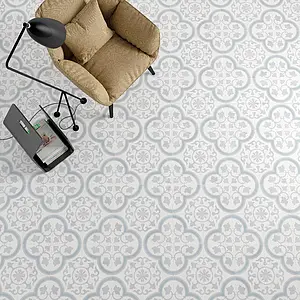 Background tile, Effect faux encaustic tiles, Color multicolor, Glazed porcelain stoneware, 22.3x22.3 cm, Finish antislip