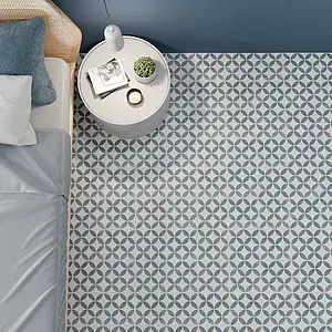Background tile, Effect faux encaustic tiles, Color multicolor, Glazed porcelain stoneware, 22.3x22.3 cm, Finish antislip