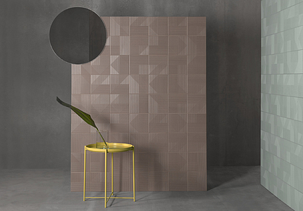 Background tile, Effect unicolor, Color brown, Style designer, Ceramics, 20x20 cm, Finish matte