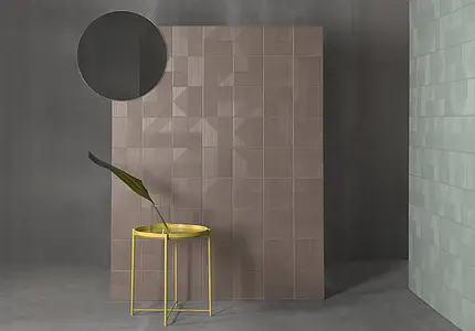 Background tile, Effect unicolor, Color brown, Style designer, Ceramics, 20x20 cm, Finish matte