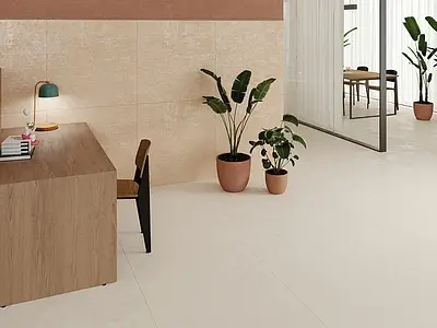 Background tile, Effect concrete, Color beige, Glazed porcelain stoneware, 90x90 cm, Finish antislip