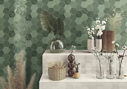 Background tile, Ceramics, 16.2x18.5 cm, Surface Finish glossy