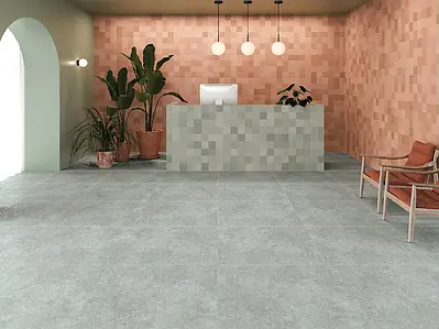 Background tile, Color brown, Glazed porcelain stoneware, 12.3x12.3 cm, Finish matte