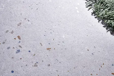 Background tile, Effect terrazzo, Color grey, Glazed porcelain stoneware, 90x90 cm, Finish antislip