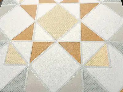 Background tile, Color multicolor, Glazed porcelain stoneware, 22.3x22.3 cm, Finish matte