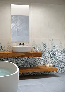 Grundflise, Effekt harpiks, Farve beige, Glaseret porcelænsstentøj, 60x120 cm, Overflade skridsikker