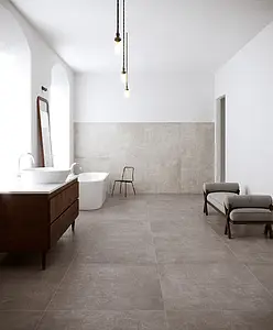 Background tile, Effect concrete, Color grey, Glazed porcelain stoneware, 80x80 cm, Finish matte
