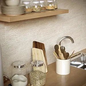 Decorative piece, Effect other stones, Color beige, Ceramics, 20x50 cm, Finish matte