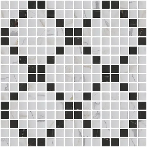 Herberia Сeramiche, Marmi Pregiati, HMPMD1_MosaicoDec.Scacchi