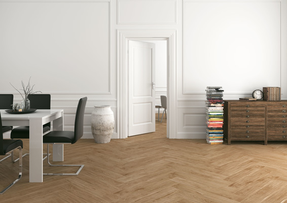 Porseleinen tegels Natural Wood L60 XL90 geproduceerd door Herberia Сeramiche, Houtlook effect