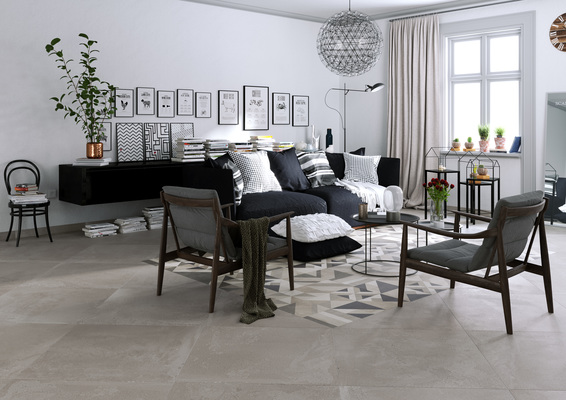 Resina Porcelain Tiles produced by Herberia Сeramiche, Style patchwork, Resin effect