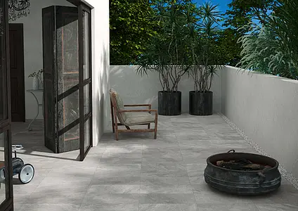 Background tile, Effect stone,quartzite, Color grey, Glazed porcelain stoneware, 30x60 cm, Finish antislip