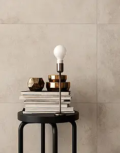 Background tile, Effect concrete, Color beige, Glazed porcelain stoneware, 60x120 cm, Finish matte