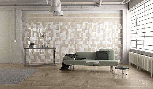 Timeless Porcelain Tiles produced by Herberia Сeramiche, Style patchwork, Concrete effect
