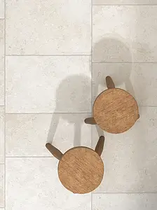 Background tile, Effect limestone, Color beige, Glazed porcelain stoneware, 60x60 cm, Finish antislip