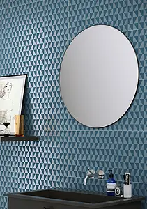 Background tile, Effect resin,concrete, Color navy blue, Ceramics, 33.3x100 cm, Finish matte