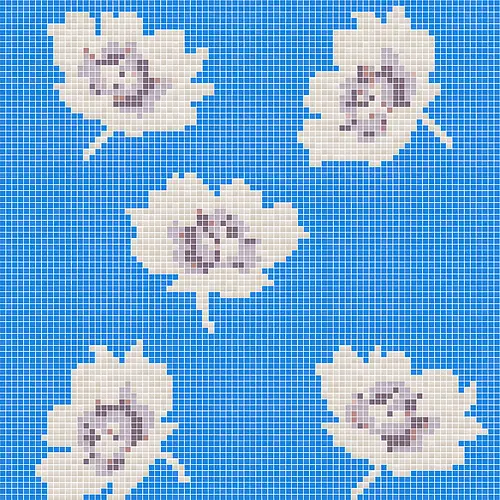 Hisbalit Mosaico, Indian Ocean, Karachi Sunflower Glossy 2,5*2,5